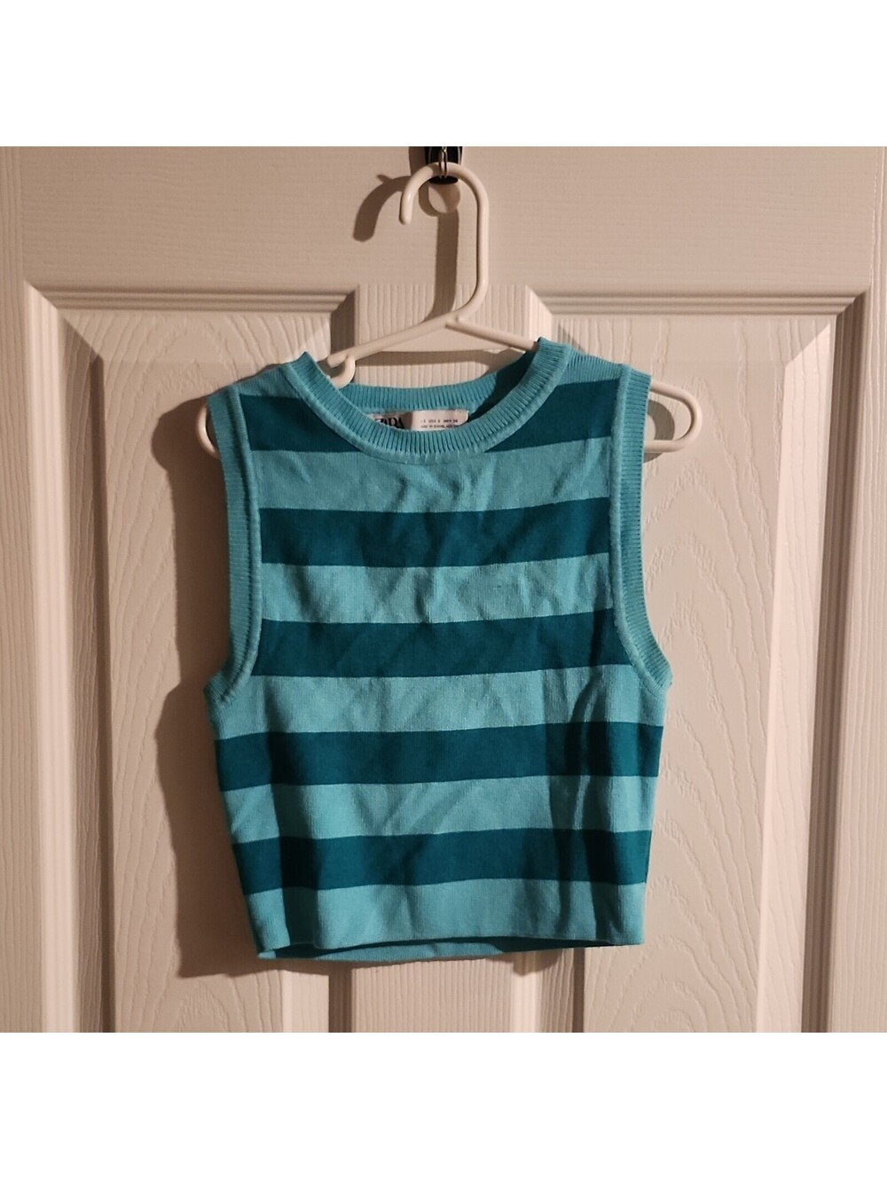 Zara Basic Striped Knit Tank